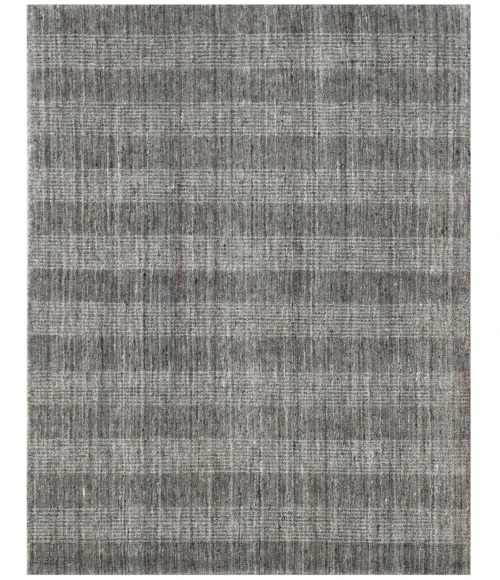 Amer Brooklyn Bays Gray Hand-Woven Wool Blend Area Rug 9'x12'