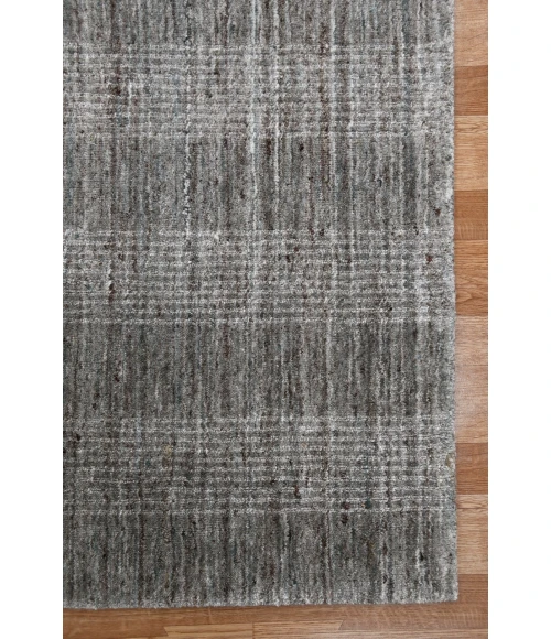 Amer Brooklyn Bays Gray Hand-Woven Wool Blend Area Rug 9'x12'