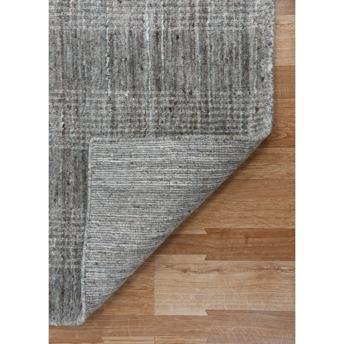 Amer Brooklyn Bays Gray Hand-Woven Wool Blend Area Rug 10'x14'