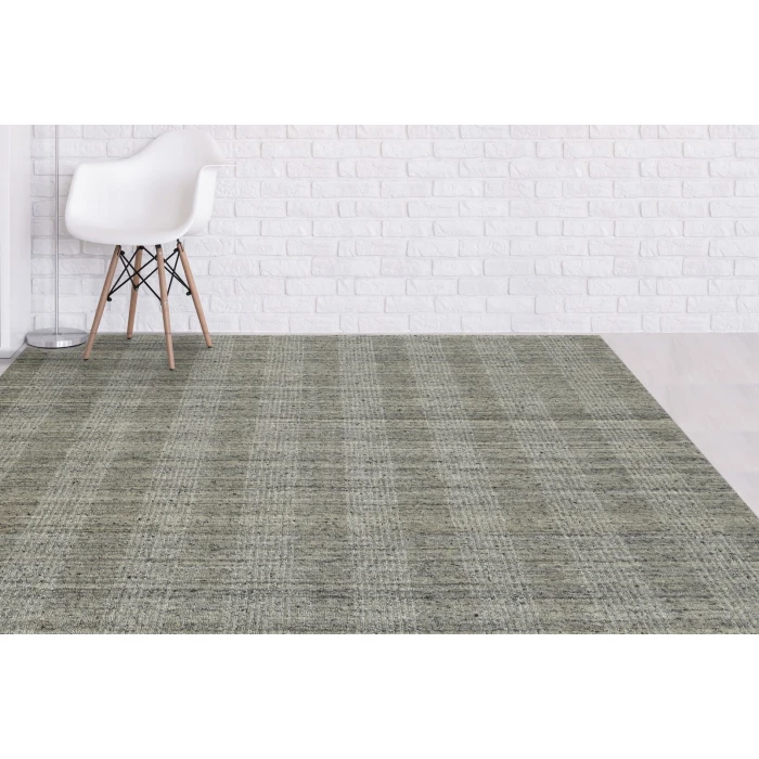 Amer Brooklyn Bays Beige Hand-Woven Wool Blend Area Rug 2'x3'