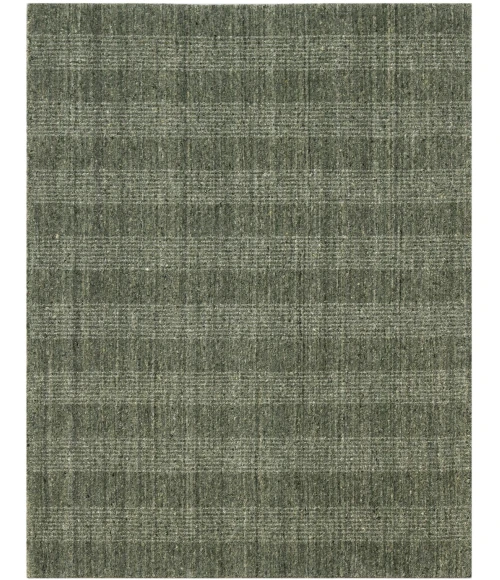 Amer Brooklyn Bays Green Hand-Woven Wool Blend Area Rug 5'x8'