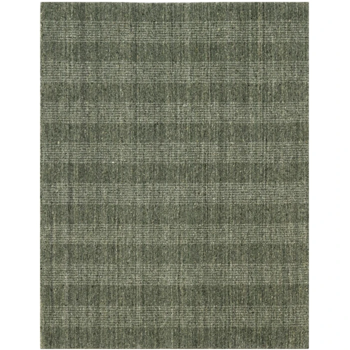 Amer Brooklyn Bays Green Hand-Woven Wool Blend Area Rug 2'x3'