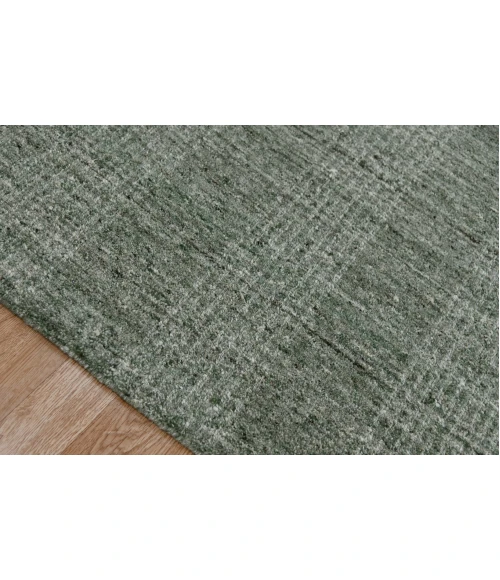 Amer Brooklyn Bays Green Hand-Woven Wool Blend Area Rug 5'x8'