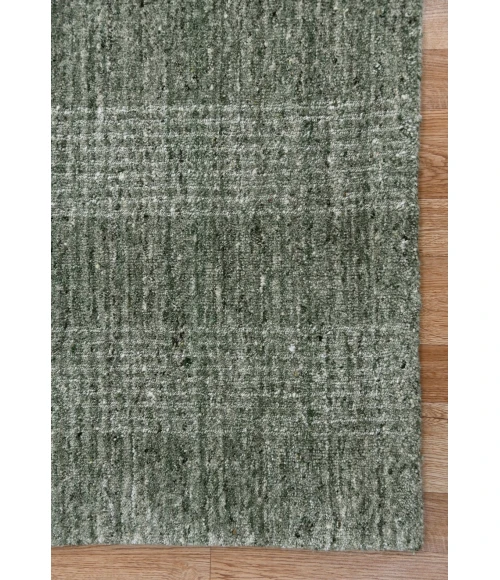 Amer Brooklyn Bays Green Hand-Woven Wool Blend Area Rug 5'x8'