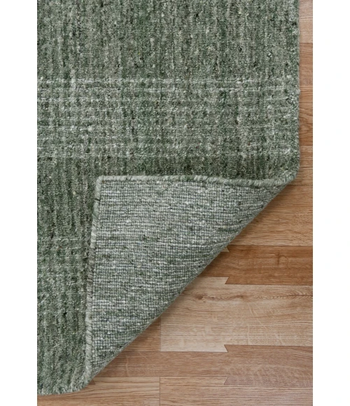 Amer Brooklyn Bays Green Hand-Woven Wool Blend Area Rug 5'x8'