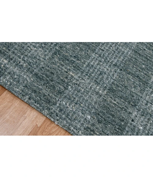 Amer Brooklyn Bays Blue Hand-Woven Wool Blend Area Rug 9'x12'