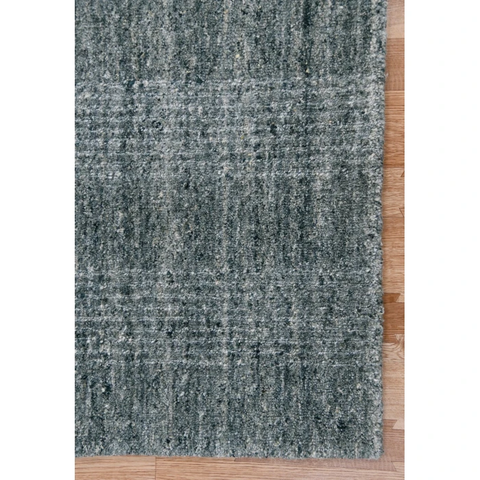 Amer Brooklyn Bays Blue Hand-Woven Wool Blend Area Rug 5'x8'