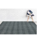 Amer Brooklyn Bays Blue Hand-Woven Wool Blend Area Rug 9'x12'