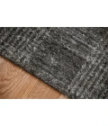 Amer Brooklyn Bays Charcoal Hand-Woven Wool Blend Area Rug 5'x8'