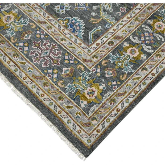 Amer Bristol Gray/Multi BRS-19 9ft. x 12ft. Rect. Rug
