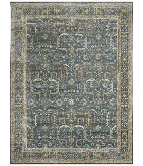 Amer Bristol Gray/Multi BRS-19 8ft. x 10ft. Rect. Rug