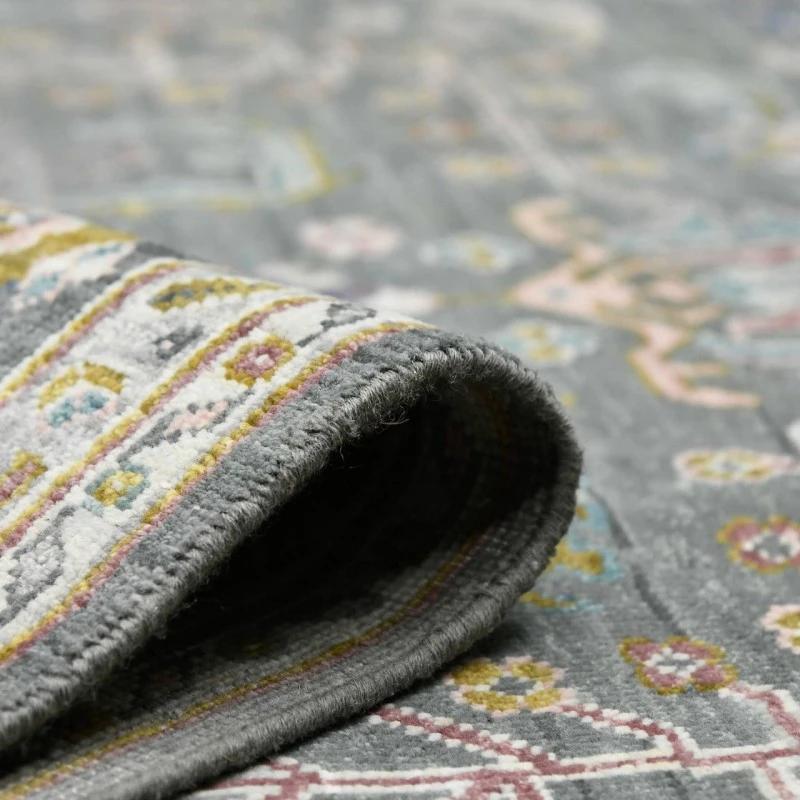Amer Bristol Gray/Multi BRS-19 8ft. x 10ft. Rect. Rug