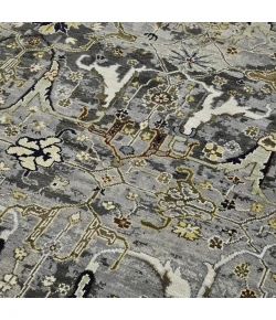 Amer Bristol Deep Silver/Gold BRS-43 2ft.8in. x 8ft. Rect. Rug