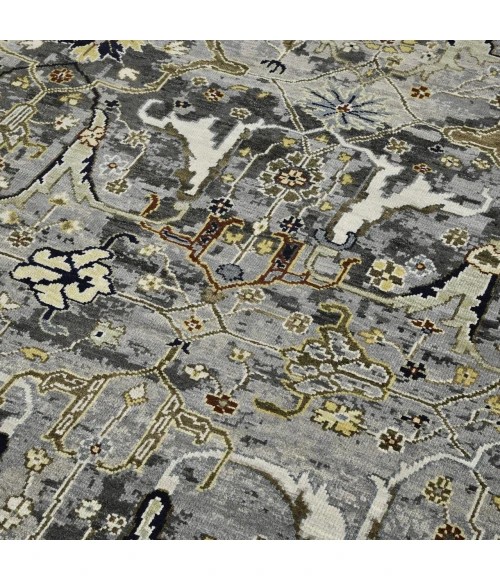 Amer Bristol Deep Silver/Gold BRS-43 12ft. x 15ft. Rect. Rug