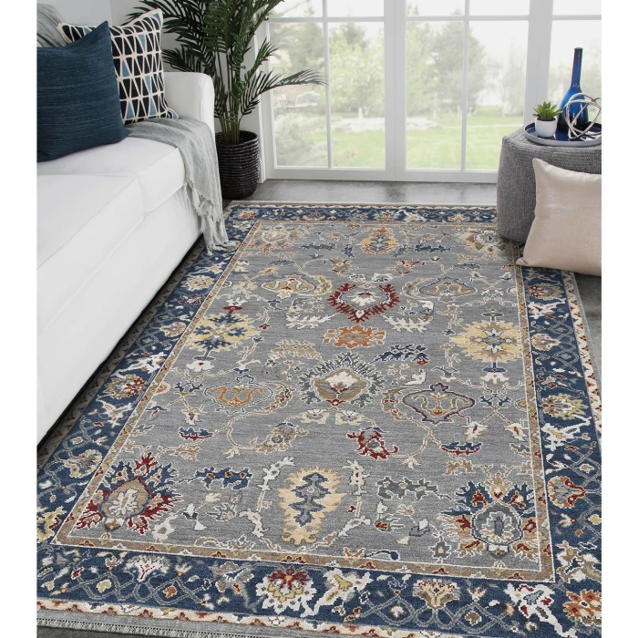 Amer Bristol Ice Blue/Midnight Blue BRS-8 9ft. x 12ft. Rect. Rug