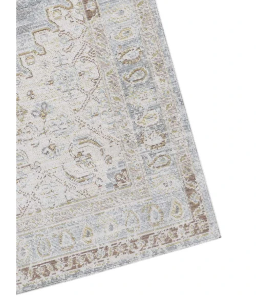 Amer Century Leeds Vintage Gray Polyester Area Rug 9'x13'