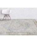 Amer Century Leeds Vintage Gray Polyester Area Rug 9'x13'