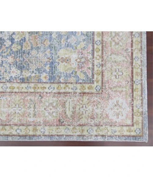 Amer Century Reuda Vintage Blue Polyester Area Rug 9'x13'