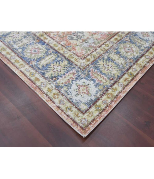 Amer Century Reuda Vintage Coral Polyester Area Rug 9'x13'