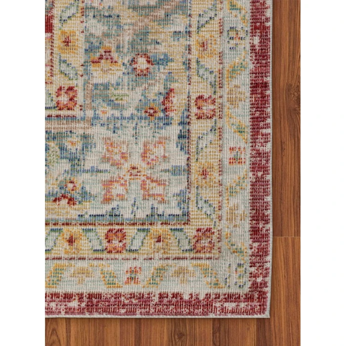 Amer Century Haven Vintage Red Polyester Runner Rug 2'6"x8'