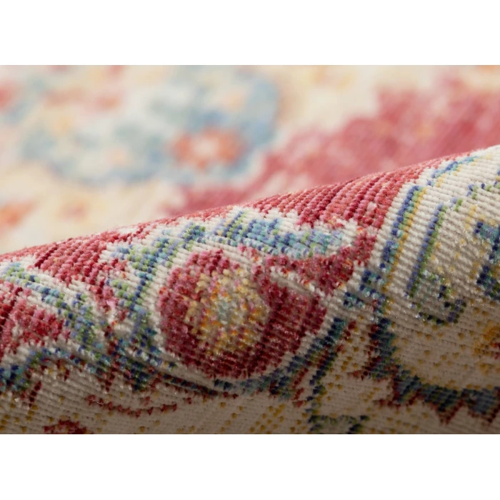 Amer Century Haven Vintage Red Polyester Runner Rug 2'6"x8'
