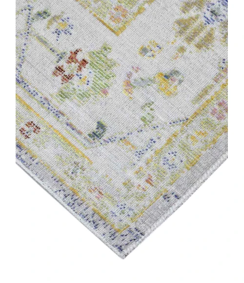 Amer Century Bay Vintage Gray Polyester Runner Rug 2'6"x8'