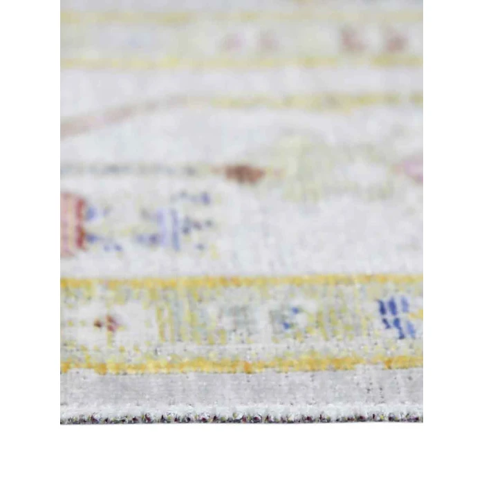 Amer Century Bay Vintage Gray Polyester Runner Rug 2'6"x8'