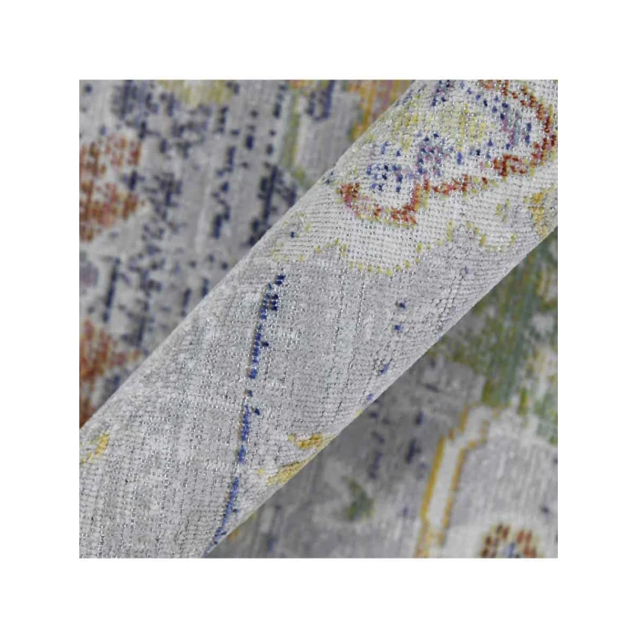 Amer Century Bay Vintage Gray Polyester Runner Rug 2'6"x8'