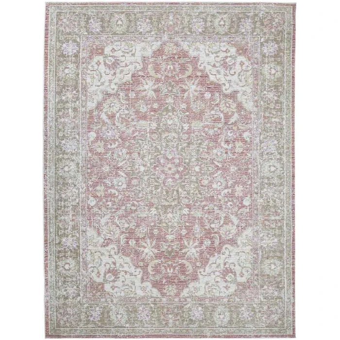 Amer Century Blythe Vintage Lavender Polyester Runner Rug 2'6"x8'