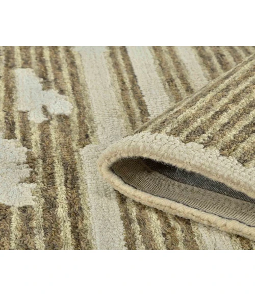 Chicago Turlen Beige Geometric New Zealand Area Rug