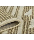 Chicago Turlen Beige Geometric New Zealand Area Rug