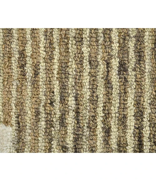 Chicago Turlen Beige Geometric New Zealand Area Rug