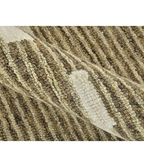 Chicago Turlen Beige Geometric New Zealand Area Rug