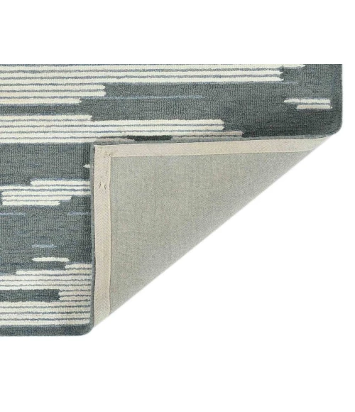 Chicago Umika Blue Geometric New Zealand Area Rug