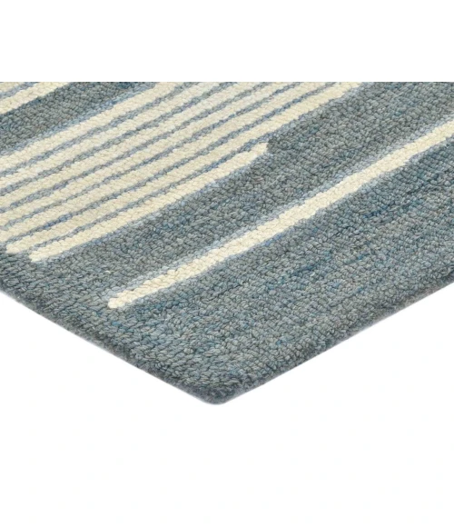 Chicago Umika Blue Geometric New Zealand Area Rug