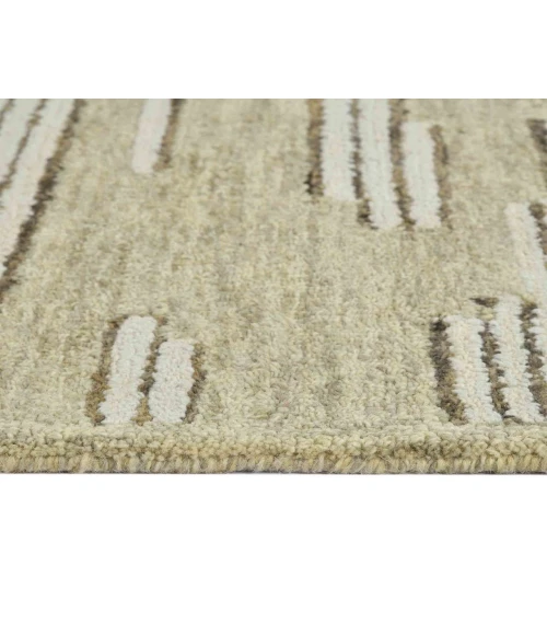Chicago Umika Ivory Geometric New Zealand Area Rug