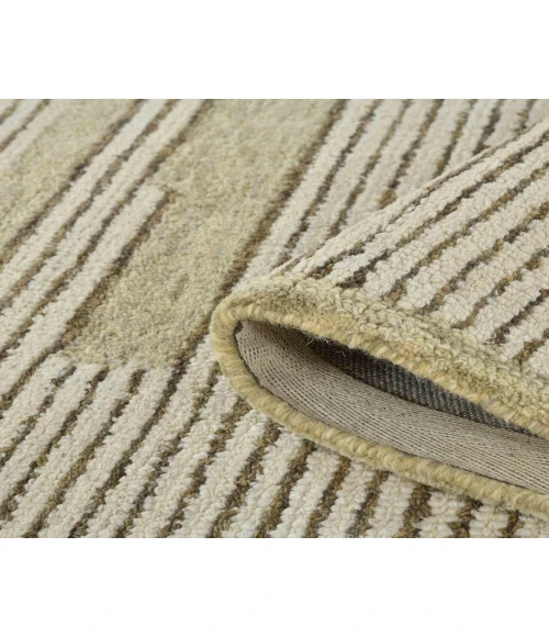 Chicago Umika Ivory Geometric New Zealand Area Rug