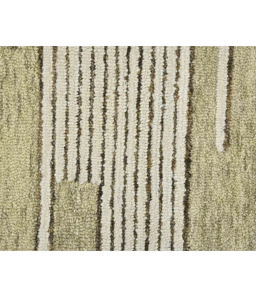 Chicago Umika Ivory Geometric New Zealand Area Rug