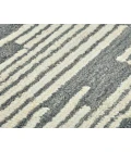 Chicago Turlen Dark Gray Geometric New Zealand Area Rug