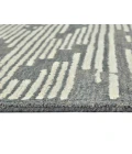 Chicago Turlen Dark Gray Geometric New Zealand Area Rug