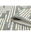 Chicago Turlen Dark Gray Geometric New Zealand Area Rug