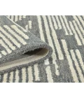 Chicago Turlen Dark Gray Geometric New Zealand Area Rug