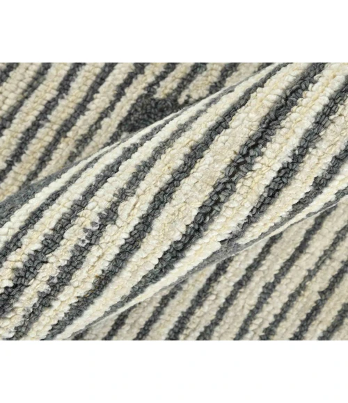 Chicago Turlen Dark Gray Geometric New Zealand Area Rug