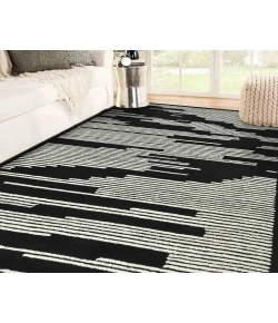 Amer Chicago Umika Ebony Geometric New Zealand Rug 9' x 13'