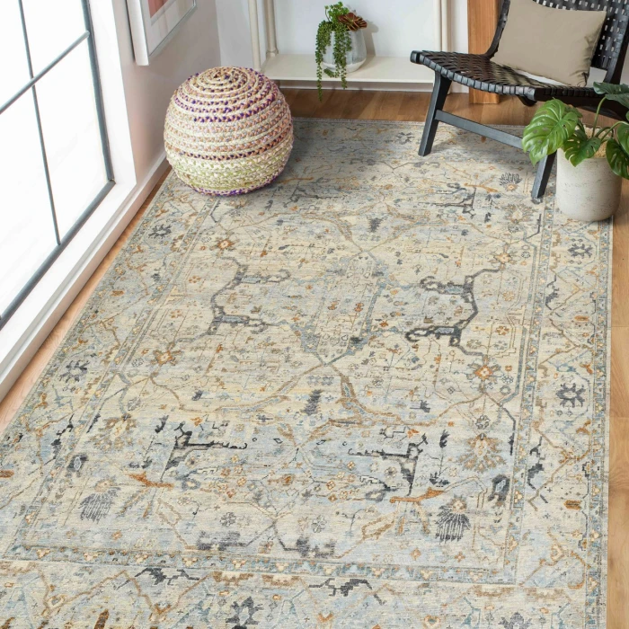 Amer Craft Ice Blue CRA-1 2ft. x 3ft. Rect. Rug