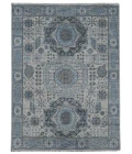 Amer Divine Toluca Blue Hand-Knotted Wool Area Rug 2'x3'