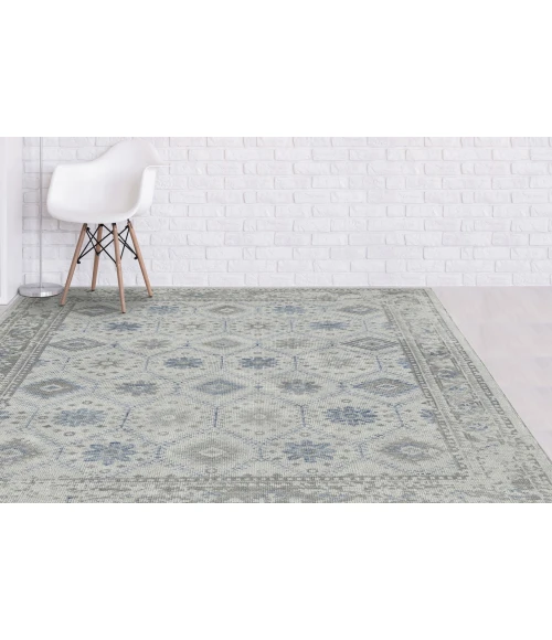 Amer Divine Zamora Beige Hand-Knotted Wool Area Rug 8'x10'