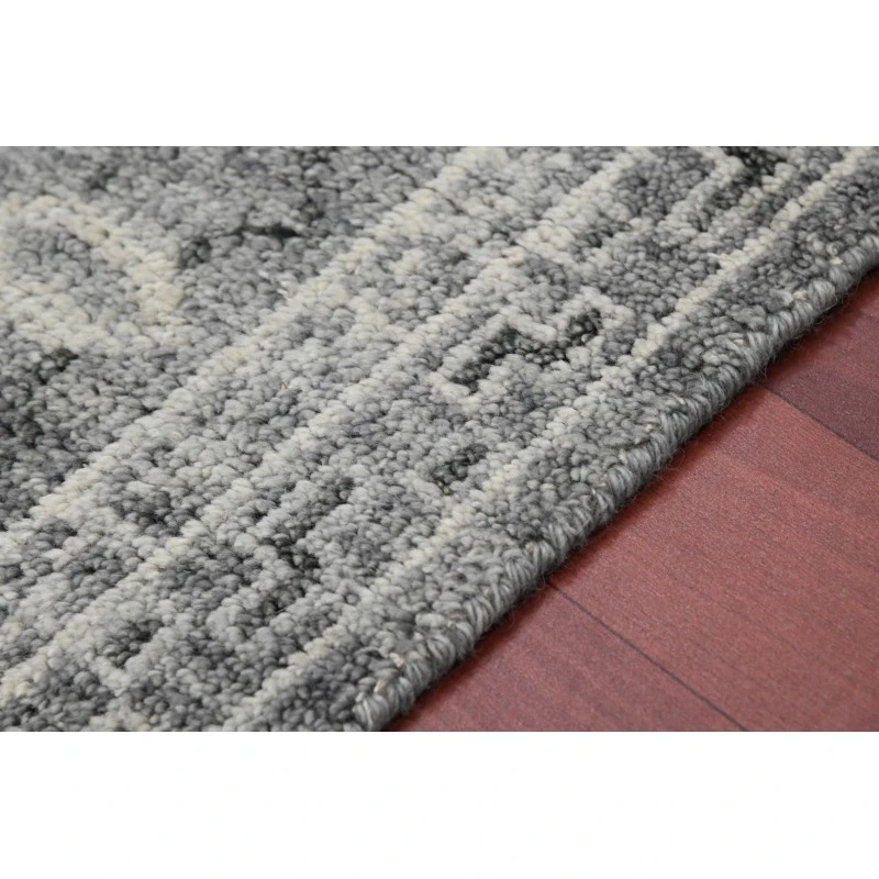 Amer Divine Loise Gray Hand-Knotted Wool Area Rug 2'x3'