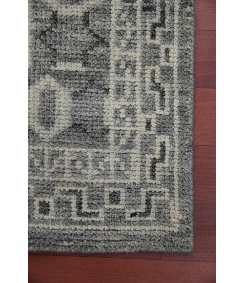 Amer Divine Loise Gray Hand-Knotted Wool Area Rug 9'x12'