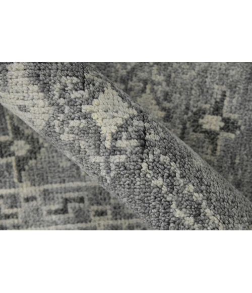 Amer Divine Loise Gray Hand-Knotted Wool Area Rug 9'x12'